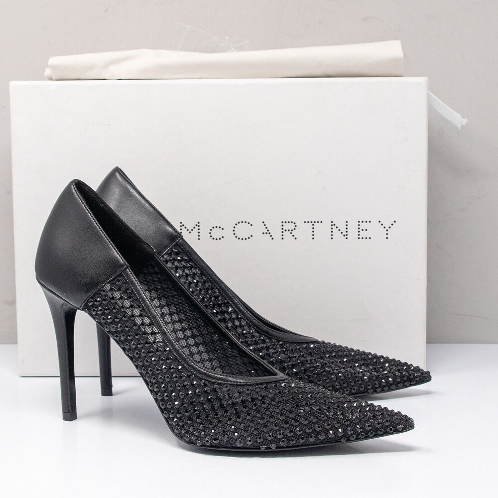 Stella McCartney Iconic Micro Studded Mesh Pumps Size 39 (9 US)